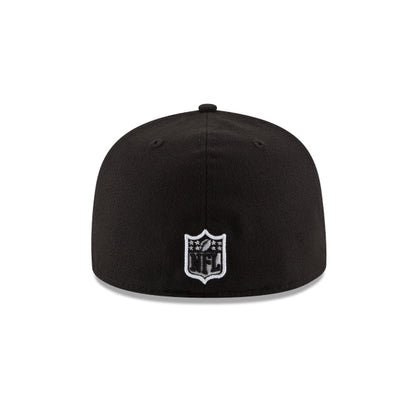 Chicago Bears Black & White 59FIFTY Fitted Hat