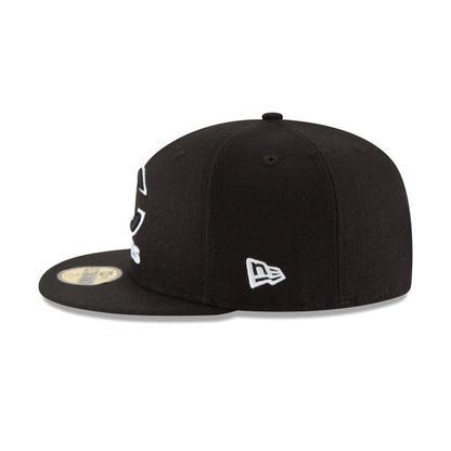 Chicago Bears Black & White 59FIFTY Fitted Hat
