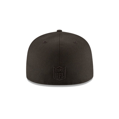 Chicago Bears Black On Black 59FIFTY Fitted Hat