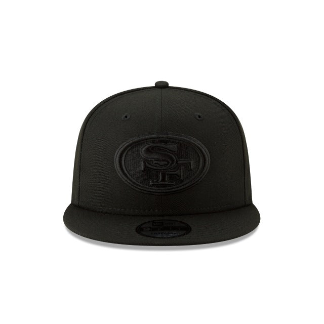 San Francisco 49ers Basic Black On Black 9FIFTY Snapback Hat